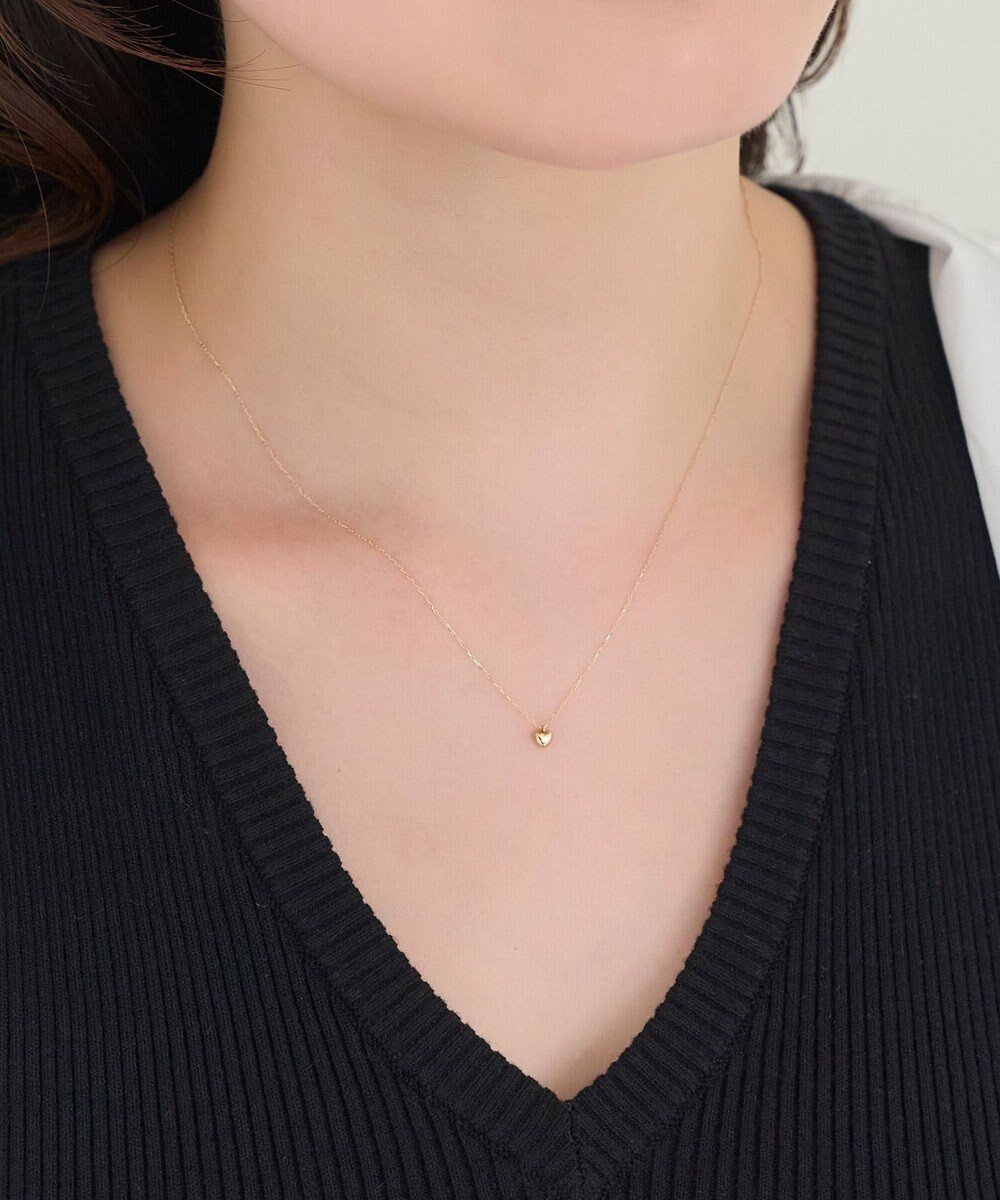 【フィービィー/phoebe】の【K10】ワントップハートネックレス/BOX ショッパーつき インテリア・キッズ・メンズ・レディースファッション・服の通販 founy(ファニー) 　ファッション　Fashion　レディースファッション　Ladies' Fashion Online　ジュエリー　Jewelry　ネックレス　Necklaces　アクセサリー　Accessories　エレガント 上品　Elegant　オケージョン　Occasion　シンプル　Simple　ジャケット　Jacket　ジュエリー　Jewelry　ジュエル　Jewel　チェーン　Chain　ドレス　Dress　定番　Standard　ネックレス　Necklace　マニッシュ　Mannish　モチーフ　Motif　再入荷　Restock/Back In Stock/Re Arrival　NEW・新作・新着・新入荷　New Arrivals　ギフト プレゼント　Gift Present　ビジネス 仕事 通勤　Business　結婚式　Wedding Ceremony　ゴールド|ID: prp329100004596822 ipo3291000000032668402