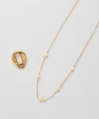【フィービィー/phoebe】のオンワード限定セット 【金属アレルギー対応】シューティングスターステーションネックレス×ワンタッチドレープイヤーカフ/サージカルステンレス ゴールド|ID: prp329100004597057 ipo3291000000032671307