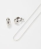 【フィービィー/phoebe】のオンワード限定セット 【金属アレルギー対応】エレチェーンネックレス×プランプフープイヤリング/サージカルステンレス シルバー|ID: prp329100004597059 ipo3291000000032671314