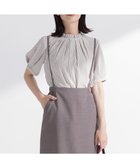 【組曲/KUMIKYOKU】のライトデシンフリル襟 ブラウス 人気、トレンドファッション・服の通販 founy(ファニー) ファッション Fashion レディースファッション Fashion for Women トップス・カットソー Cut & Sew Tops シャツ・ブラウス・オフィスカジュアル Elegant Blouses & Button-Ups インナー Innerwear ウォッシャブル Machine Washable ジャケット Jacket, Outerwear スキッパー Skipper, Open Collar ストライプ Stripe, Striped Pattern パウダー Powder, Soft Tone フォーマル Formal, Dressy フリル Frill, Ruffle プリント Print, Printed Pattern ボトム Bottoms, Lower Wear 無地 Plain, Solid Color 楽ちん Easy Fit, Comfortable A/W・秋冬 Autumn/Winter おすすめ Recommended / Our Picks thumbnail ベージュストライプ系1|ID: prp329100004597066 ipo3291000000035673911