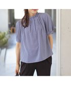 【組曲/KUMIKYOKU】のライトデシンフリル襟 ブラウス 人気、トレンドファッション・服の通販 founy(ファニー) ファッション Fashion レディースファッション Fashion for Women トップス・カットソー Cut & Sew Tops シャツ・ブラウス・オフィスカジュアル Elegant Blouses & Button-Ups インナー Innerwear ウォッシャブル Machine Washable ジャケット Jacket, Outerwear スキッパー Skipper, Open Collar ストライプ Stripe, Striped Pattern パウダー Powder, Soft Tone フォーマル Formal, Dressy フリル Frill, Ruffle プリント Print, Printed Pattern ボトム Bottoms, Lower Wear 無地 Plain, Solid Color 楽ちん Easy Fit, Comfortable A/W・秋冬 Autumn/Winter おすすめ Recommended / Our Picks thumbnail ブルーストライプ系1|ID: prp329100004597066 ipo3291000000035673913