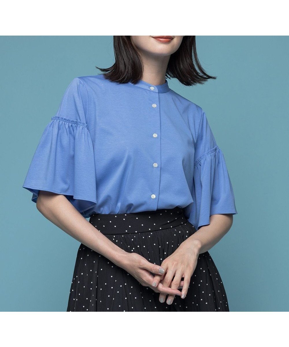 【組曲/KUMIKYOKU】のギャザースリーブクリア カットソー インテリア・キッズ・メンズ・レディースファッション・服の通販 founy(ファニー) ファッション Fashion レディースファッション Fashion for Women トップス・カットソー Cut & Sew Tops シャツ・ブラウス・オフィスカジュアル Elegant Blouses & Button-Ups ロングTシャツ・Tシャツ Longline T-Shirts & Tees カットソー・ベーシックTシャツ Cut-and-Sewn Tops / Stretch Tees & Basics 春 Spring カットソー Cut and Sewn Top ギャザー Gathered, Ruffled スリーブ Sleeve, Long Sleeve / Short Sleeve S/S・春夏 SS, Spring/Summer, Warm Season おすすめ Recommended / Our Picks 夏 Summer ラベンダーブルー系|ID: prp329100004597071 ipo3291000000033189638