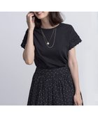 【組曲/KUMIKYOKU】の【接触冷感】レーススリーブシルケット カットソー 人気、トレンドファッション・服の通販 founy(ファニー) ファッション Fashion レディースファッション Fashion for Women トップス・カットソー Cut & Sew Tops シャツ・ブラウス・オフィスカジュアル Elegant Blouses & Button-Ups ロングTシャツ・Tシャツ Longline T-Shirts & Tees カットソー・ベーシックTシャツ Cut-and-Sewn Tops / Stretch Tees & Basics 春 Spring カットソー Cut and Sewn Top シアー Sheer, See-Through シルケット Silket, Silky Cotton シンプル Simple, Minimal スリット Slit, Slit Detail ダブル Double, Double-Breasted ドレープ Drape, Draping Fabric パール Pearl, Pearl Accent レース Lace, Lace Fabric S/S・春夏 SS, Spring/Summer, Warm Season おすすめ Recommended / Our Picks 夏 Summer thumbnail ブラック系|ID: prp329100004597073 ipo3291000000033153621