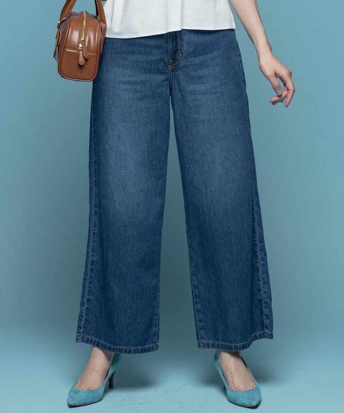 【組曲/KUMIKYOKU】のスーパーライト デニムパンツ インテリア・キッズ・メンズ・レディースファッション・服の通販 founy(ファニー) https://founy.com/ ファッション Fashion レディースファッション Fashion for Women パンツ Pants & Trousers デニムパンツ・ジーンズ・美脚デニム Denim Jeans & Pants インディゴ Indigo Denim 軽量 Lightweight, Ultra Light デニム Denim, Jeans Material ブリーチ Bleach, Washed Finish ワイド Wide, Wide Fit A/W・秋冬 Autumn/Winter S/S・春夏 SS, Spring/Summer, Warm Season 夏 Summer |ID: prp329100004597077 ipo3291000000036113991