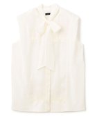 【ジョゼフ/JOSEPH】の【洗える】ボイル コンボ ノースリーブブラウス White|ID: prp329100004597139 ipo3291000000032671891