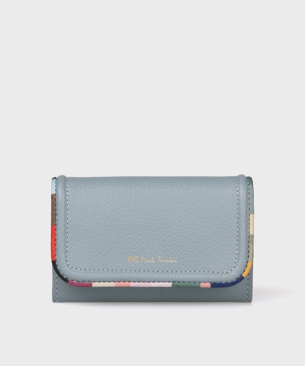 【ポール スミス/Paul Smith】のスワールトリム 名刺入れ インテリア・キッズ・メンズ・レディースファッション・服の通販 founy(ファニー) 　ファッション　Fashion　レディースファッション　Ladies' Fashion Online　財布　Wallets　カードケース/名刺入れ　Card Cases　NEW・新作・新着・新入荷　New Arrivals　ウェーブ　Wave　バランス　Balance　パイピング　Piping　フラップ　Flap　プリント　Print　財布　Wallet　サックスブルー|ID: prp329100004597144 ipo3291000000032671937