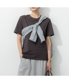【23区/NIJYUSANKU】の【洗える】コンパクトヤーン スムース Tシャツ ブラウン系|ID:prp329100004597152