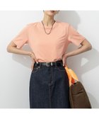 【23区/NIJYUSANKU】の【洗える】コンパクトヤーン スムース Tシャツ オレンジ系|ID:prp329100004597152