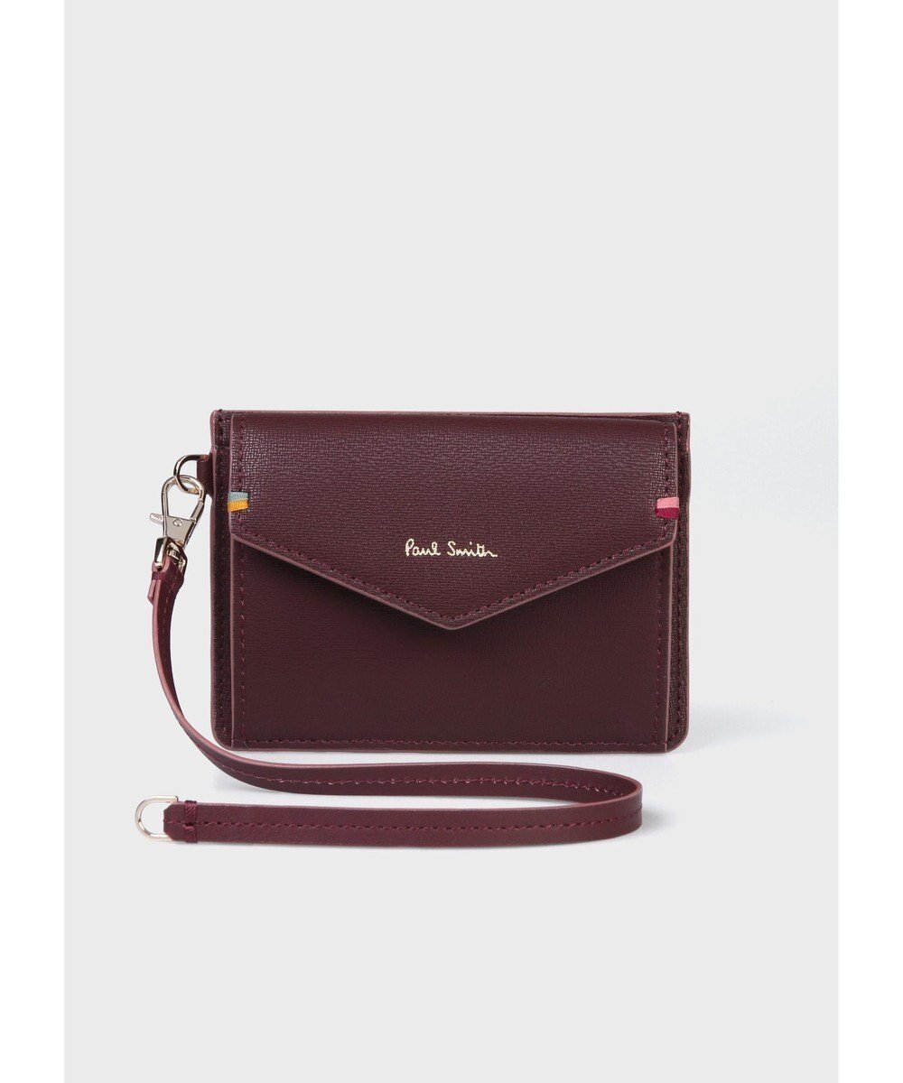 【ポール スミス/Paul Smith】のハイライトステッチ パスケース インテリア・キッズ・メンズ・レディースファッション・服の通販 founy(ファニー) 　ファッション　Fashion　レディースファッション　Fashion for Women　ミニ財布・二つ折り財布　Wallets & Card Cases　ストライプ　Stripe, Striped Pattern　財布　Wallet, Purse　ハンド　Hand, Handmade　ダークパープル|ID: prp329100004597165 ipo3291000000032672100