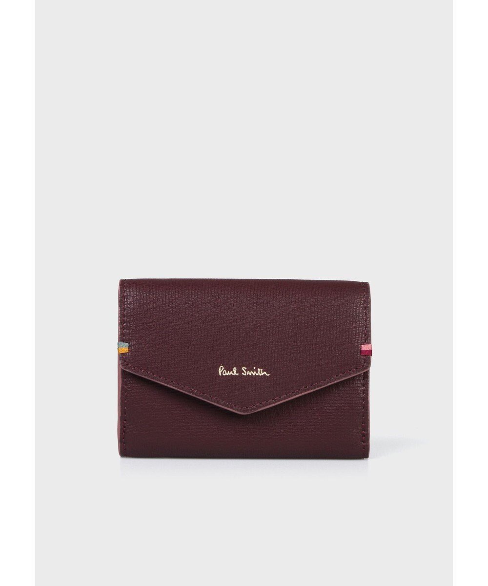 【ポール スミス/Paul Smith】のハイライトステッチ 3つ折り財布 インテリア・キッズ・メンズ・レディースファッション・服の通販 founy(ファニー) 　ファッション　Fashion　レディースファッション　Ladies' Fashion Online　財布　Wallets　NEW・新作・新着・新入荷　New Arrivals　ハンド　Hand　ポケット　Pocket　再入荷　Restock/Back In Stock/Re Arrival　財布　Wallet　ダークパープル|ID: prp329100004597166 ipo3291000000032672104