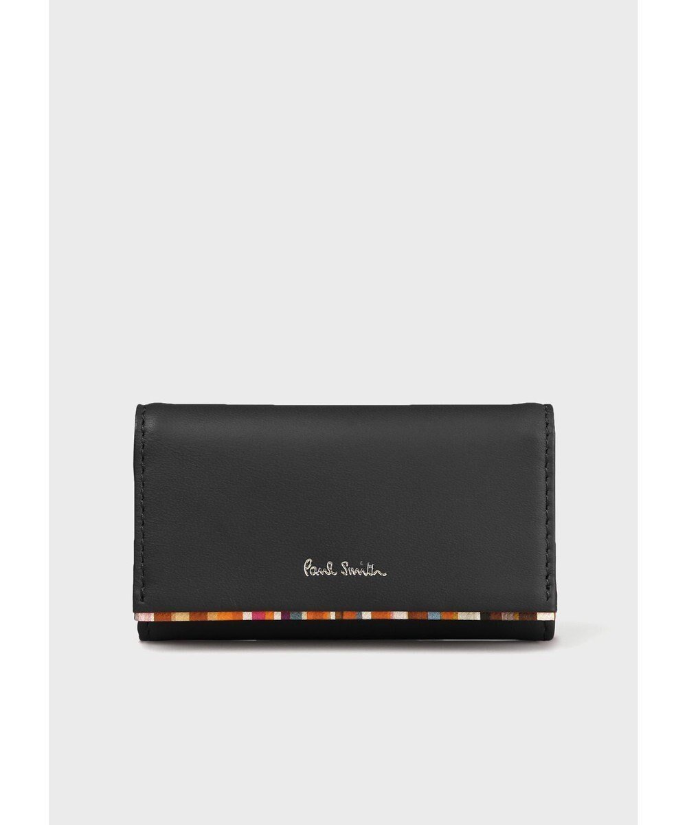 【ポール スミス/Paul Smith】のクロスオーバーストライプトリム キーケース インテリア・キッズ・メンズ・レディースファッション・服の通販 founy(ファニー) 　ファッション　Fashion　レディースファッション　Fashion for Women　ミニ財布・二つ折り財布　Wallets & Card Cases　アクセサリー　Fashion Accessories　カラフル　Colorful Design　シンプル　Simple, Minimal　ストライプ　Stripe, Striped Pattern　ツイスト　Tweed, Tweed Fabric　トリミング　Trimming, Decorative Edge　パターン　Pattern, Design Print　財布　Wallet, Purse　ブラック|ID: prp329100004597188 ipo3291000000033520858