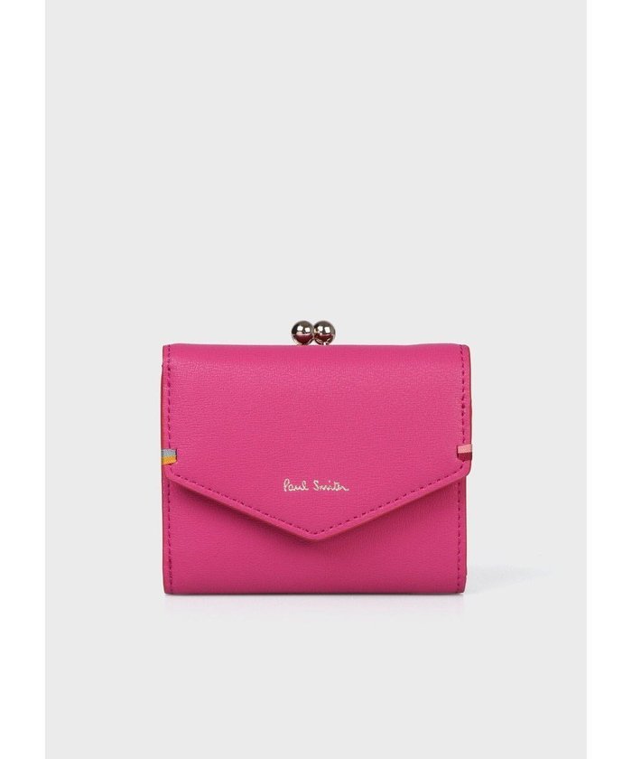 【ポール スミス/Paul Smith】のハイライトステッチ がま口財布 インテリア・キッズ・メンズ・レディースファッション・服の通販 founy(ファニー) https://founy.com/ ファッション Fashion レディースファッション Fashion for Women ミニ財布・二つ折り財布 Wallets & Card Cases ハンド Hand, Handmade ポケット Pocket, Pocket Detail 財布 Wallet, Purse |ID: prp329100004597192 ipo3291000000032672387
