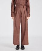 【ポール スミス/Paul Smith】のウールフランネル タックワイドパンツ コーラル|ID: prp329100004597260 ipo3291000000032673295