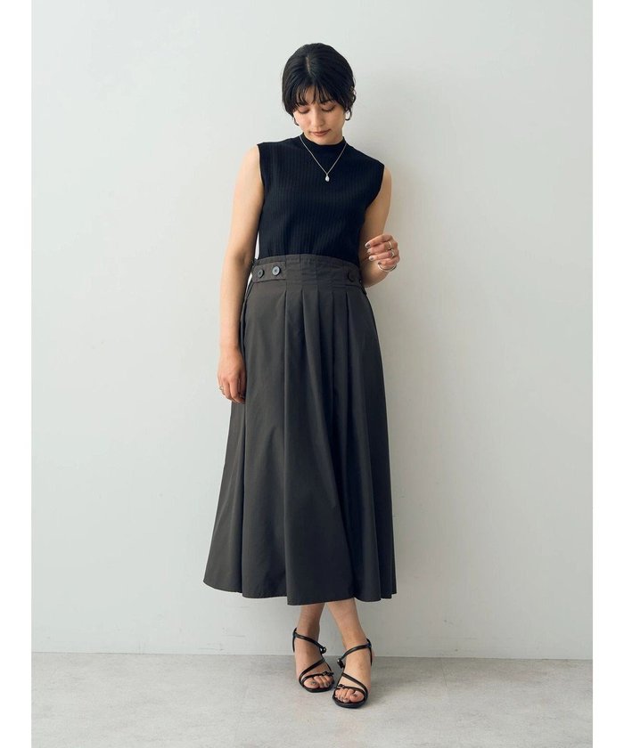 【イェッカ ヴェッカ/YECCA VECCA】の釦デザインドッキングワンピース インテリア・キッズ・メンズ・レディースファッション・服の通販 founy(ファニー) https://founy.com/ ファッション Fashion レディースファッション Ladies' Fashion Online ワンピース Dress おすすめ Recommend ギャザー Gather ダブル Double トレンド Trend ドッキング Docking ノースリーブ No Sleeve フィット Fit フレア Flare フロント Front ポケット Pocket リブニット Rib Knit 夏 Summer 春 Spring S/S・春夏 Ss・Spring/Summer |ID: prp329100004597411 ipo3291000000032674917