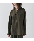 【ベイジ,/BEIGE,】の【洗える】JASMINE / スタンドカラージップブラウス Khaki|ID: prp329100004597412 ipo3291000000032674923