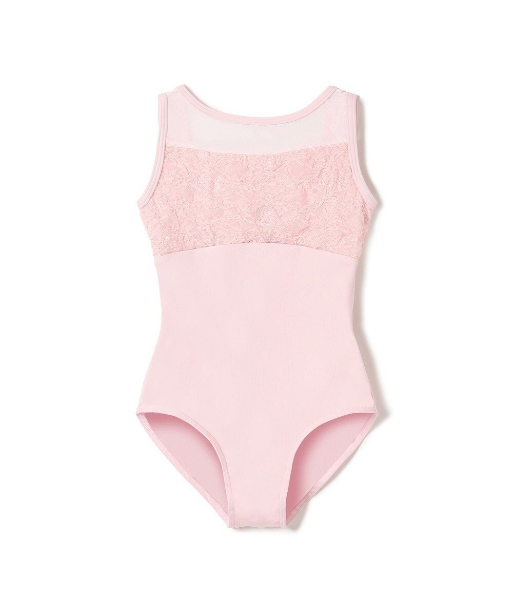 【チャコット/Chacott / KIDS】のノースリーブレオタード インテリア・キッズ・メンズ・レディースファッション・服の通販 founy(ファニー) 　ファッション　Fashion　キッズファッション　KIDS Children’s Clothing　カッティング　Cutting　シンプル　Simple　ストレッチ　Stretch　ノースリーブ　No Sleeve　リーフ　Leaf　レース　Race　人気　Popularity　ピンク|ID: prp329100004597414 ipo3291000000032674939