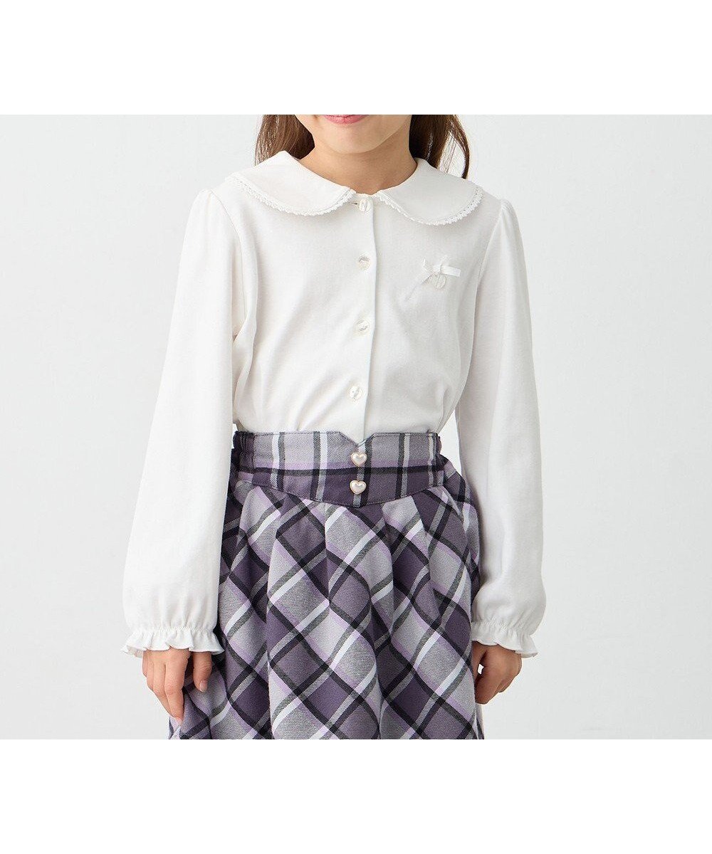 【エニファム/any FAM / KIDS】の丸襟カットソーブラウス 人気、トレンドファッション・服の通販 founy(ファニー) 　ファッション　Fashion　キッズファッション　KIDS Children’s Clothing　トップス・カットソー　Tops/Tees/Kids　インナー　Inner　セレモニー　Ceremony　フォーマル　Formal　フリル　Frills　ワンポイント　One Point　エレガント 上品　Elegant　夏　Summer　春　Spring　S/S・春夏　Ss・Spring/Summer　洗える　Washable　 other-1|ID: prp329100004597434 ipo3291000000032675030