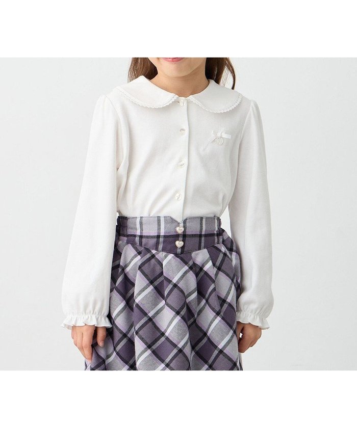 【エニファム/any FAM / KIDS】の丸襟カットソーブラウス インテリア・キッズ・メンズ・レディースファッション・服の通販 founy(ファニー) https://founy.com/ ファッション Fashion キッズファッション KIDS Children’s Clothing トップス・カットソー Tops/Tees/Kids インナー Inner セレモニー Ceremony フォーマル Formal フリル Frills ワンポイント One Point エレガント 上品 Elegant 夏 Summer 春 Spring S/S・春夏 Ss・Spring/Summer 洗える Washable |ID: prp329100004597434 ipo3291000000032675031