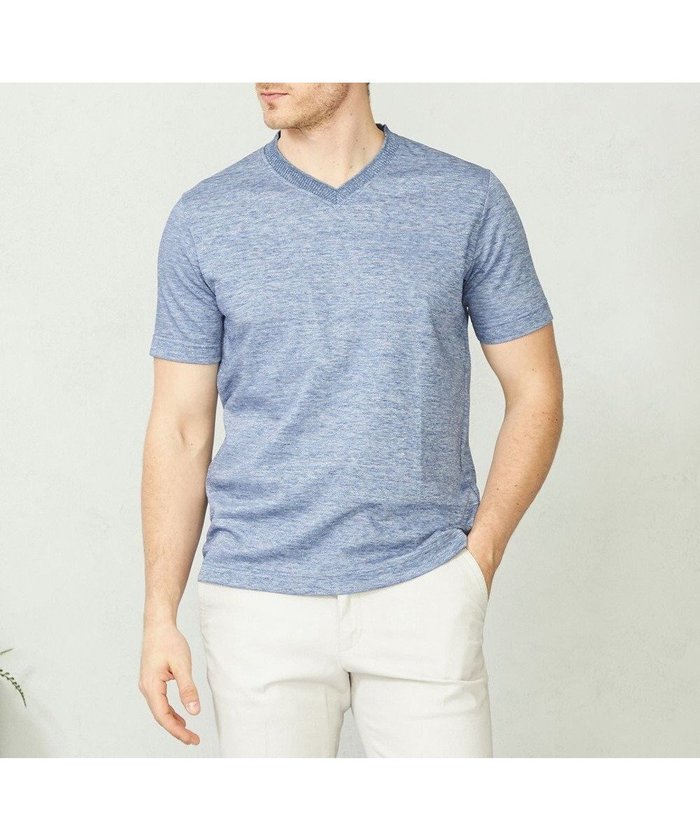 【ジョセフ アブード/JOSEPH ABBOUD / MEN】の【吸水速乾】リネンハニカムTシャツ インテリア・キッズ・メンズ・レディースファッション・服の通販 founy(ファニー) https://founy.com/ ファッション Fashion メンズファッション Men's Style Online トップス・カットソー Tops/Tshirt/Men シャツ Shirts インナー Inner 春 Spring カットソー Cut And Sew 吸水 Water Absorption ジャケット Jacket フランス France メランジ Melange リネン Linen S/S・春夏 Ss・Spring/Summer 再入荷 Restock/Back In Stock/Re Arrival 夏 Summer |ID: prp329100004597436 ipo3291000000032675071