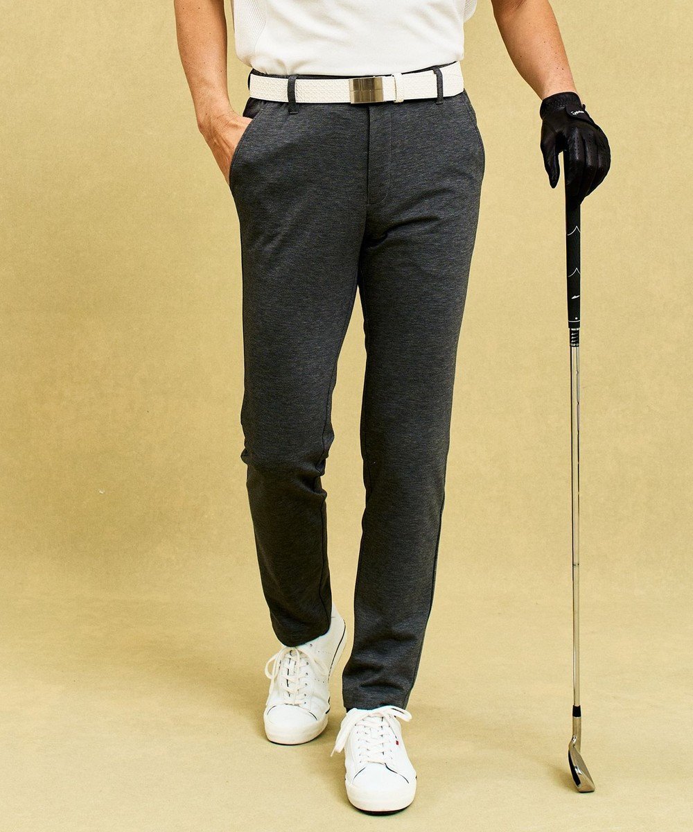 【23区 ゴルフ/23区GOLF / MEN】の【MEN】【ストレッチ】機能性抜群なシックな印象の快適バックメッシュジャージーパンツ 人気、トレンドファッション・服の通販 founy(ファニー) 　ファッション　Fashion　メンズファッション　Fashion for Men　ボトムス　Bottoms　春　Spring　シンプル　Simple, Minimal　ストレッチ　Stretch, Stretchy Fabric　スマホ　Smartphone, Mobile Device　スラックス　Slacks, Dress Pants　ツイル　Twist, Twisted Detail　フィット　Fit, Slim Fit　ポケット　Pocket, Pocket Detail　メッシュ　Mesh, Net Fabric　S/S・春夏　SS, Spring/Summer, Warm Season　夏　Summer　エレガント 上品　Elegant　ゴルフ　Golf　 other-1|ID: prp329100004597437 ipo3291000000032675122