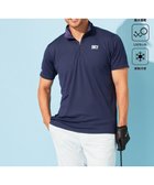 【23区 ゴルフ/23区GOLF / MEN】の【MEN】【接触冷感・UVケア・吸水速乾】ハーフジップ 無地ポロシャツ ネイビー系|ID: prp329100004597438 ipo3291000000032675140