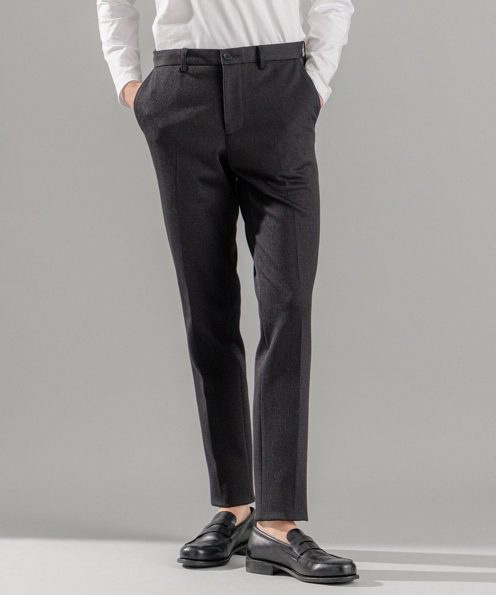 【ジョゼフ オム/JOSEPH HOMME / MEN】のウーブンジャガードジャージー / CITY インテリア・キッズ・メンズ・レディースファッション・服の通販 founy(ファニー) 　ファッション　Fashion　メンズファッション　Men's Style Online　ボトムス　Bottoms/Men　ジャージー　Jersey　ストレッチ　Stretch　スラックス　Slacks　セットアップ　Set Up　ツイード　Tweed　テーパード　Tapered　ビジネス 仕事 通勤　Business　フラップ　Flap　ボトム　Bottom　ポケット　Pocket　エレガント 上品　Elegant　夏　Summer　春　Spring　S/S・春夏　Ss・Spring/Summer　ブラック系|ID: prp329100004597442 ipo3291000000032675177