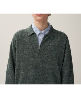 【エイトン/ATON】 BABY ALPACA LINEN ジップアップポロセーター - UNISEX人気、トレンドファッション・服の通販 founy(ファニー) ファッション Fashion レディースファッション Ladies' Fashion Online トップス・カットソー Tops/Tshirt ニット Knit Tops ユニセックス Unisex グラデーション Gradation スウェット Sweat セーター Sweater ベビー Baby リネン Linen リラックス Relax 夏 Summer A/W・秋冬 Aw・Autumn/Winter・Fw・Fall-Winter |ID:prp329100004597443