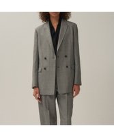 【エイトン/ATON】のWOOL LINEN SHARKSKIN ダブルジャケット 人気、トレンドファッション・服の通販 founy(ファニー) ファッション Fashion レディースファッション Ladies' Fashion Online アウター Coat Outerwear ジャケット Jackets ジャケット Jacket セットアップ Set Up ダブル Double ボックス Box リネン Linen 夏 Summer 春 Spring S/S・春夏 Ss・Spring/Summer |ID:prp329100004597457