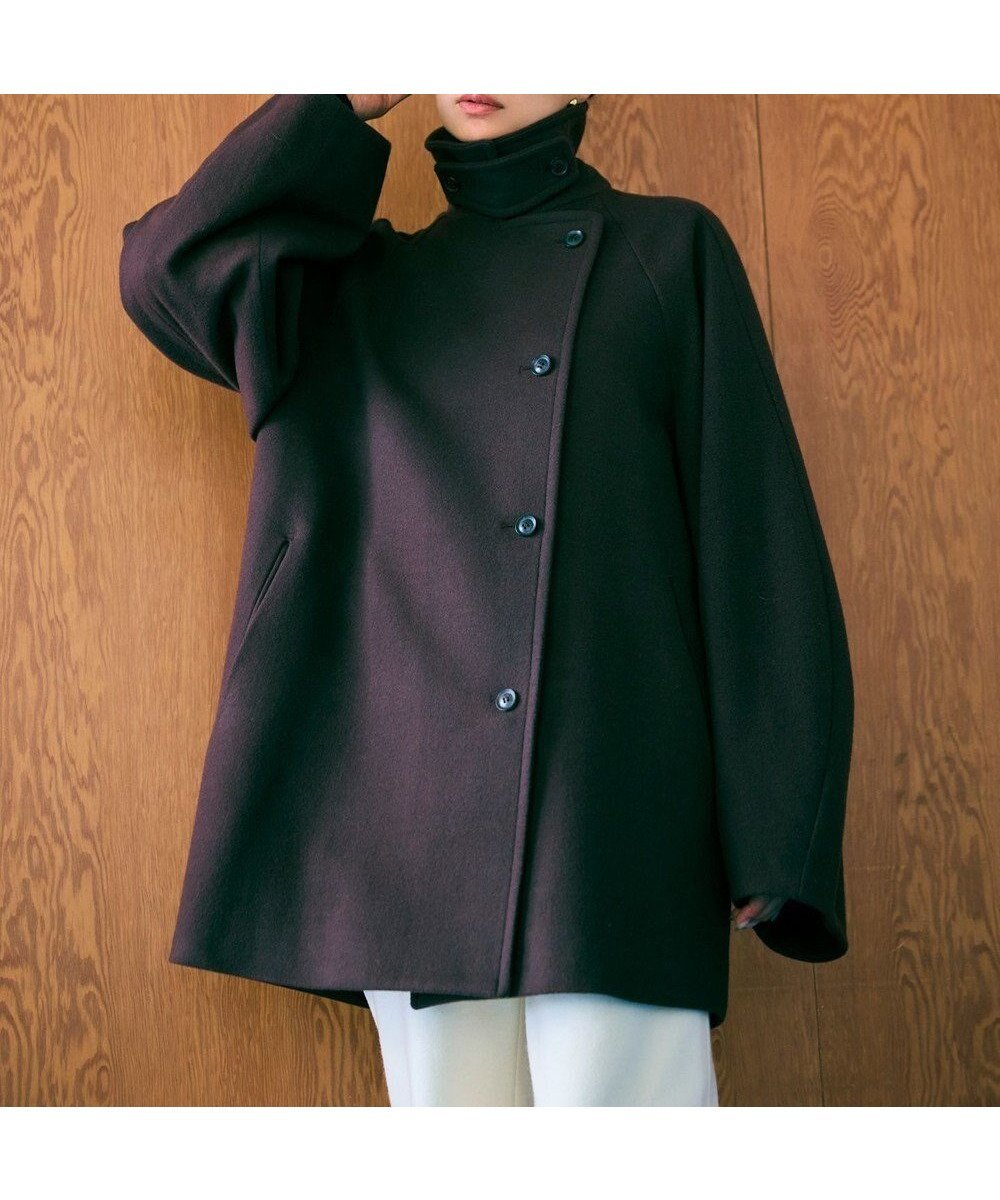 【ベイジ,/BEIGE,】のGABELLE / ミドル丈スタンドカラーウールコート インテリア・キッズ・メンズ・レディースファッション・服の通販 founy(ファニー) 　ファッション　Fashion　レディースファッション　Ladies' Fashion Online　アウター　Coat Outerwear　コート　Coats　ジャケット　Jackets　インナー　Inner　ジャケット　Jacket　スタンド　Stand　フォルム　Form　ミドル　Middle　メルトン　Melton　ビジネス 仕事 通勤　Business　A/W・秋冬　Aw・Autumn/Winter・Fw・Fall-Winter　Bordeaux|ID: prp329100004597458 ipo3291000000032675385