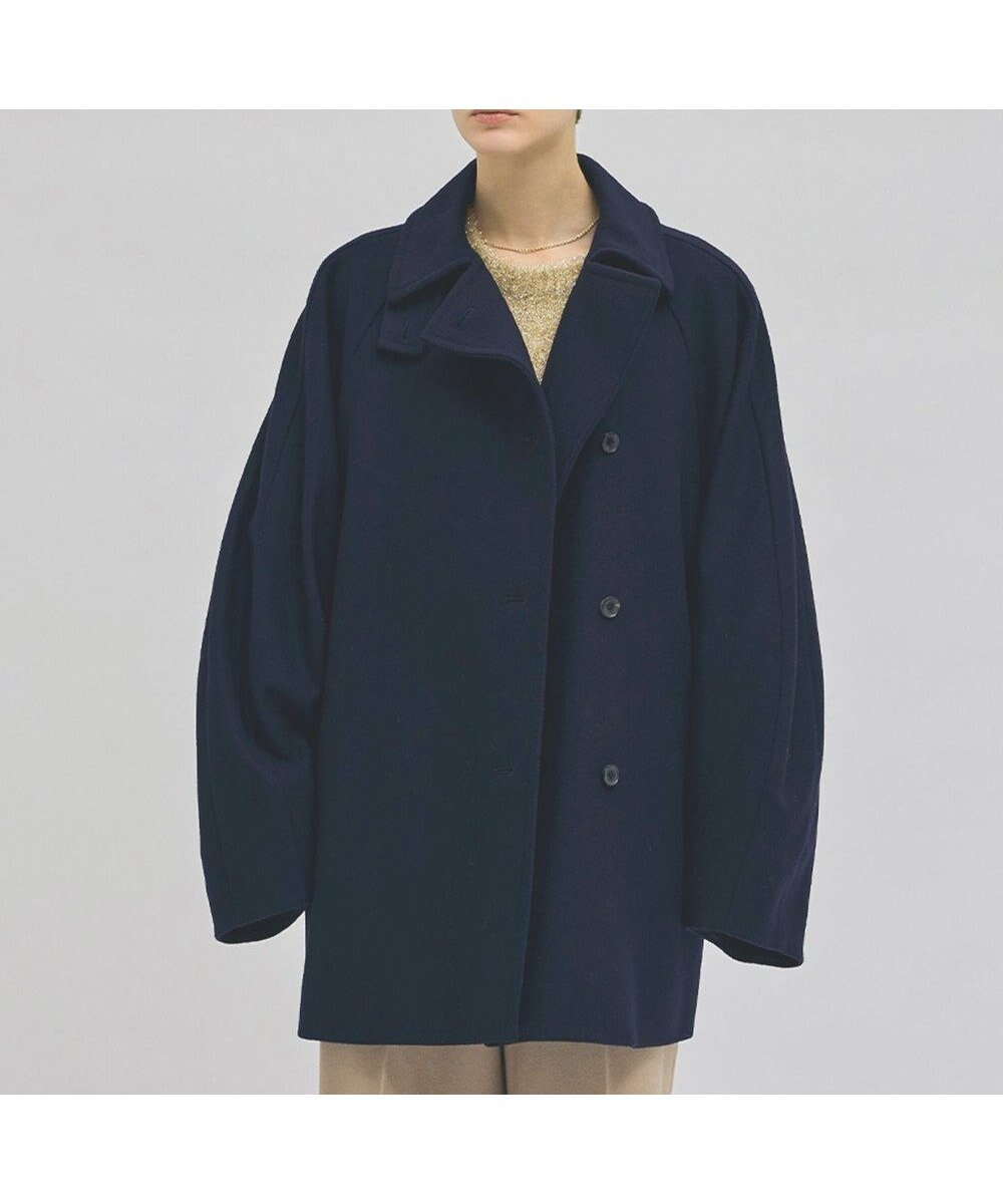 【ベイジ,/BEIGE,】のGABELLE / ミドル丈スタンドカラーウールコート インテリア・キッズ・メンズ・レディースファッション・服の通販 founy(ファニー) 　ファッション　Fashion　レディースファッション　Ladies' Fashion Online　アウター　Coat Outerwear　コート　Coats　ジャケット　Jackets　インナー　Inner　ジャケット　Jacket　スタンド　Stand　フォルム　Form　ミドル　Middle　メルトン　Melton　ビジネス 仕事 通勤　Business　A/W・秋冬　Aw・Autumn/Winter・Fw・Fall-Winter　Navy|ID: prp329100004597458 ipo3291000000032675386