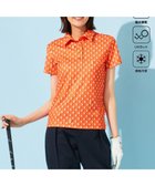 【23区 ゴルフ/NIJYUSANKU GOLF】の【WOMEN】【接触冷感・UVケア・吸水速乾】アイス柄 ポロシャツ オレンジ系5|ID: prp329100004597468 ipo3291000000032675580