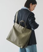 【ラシット/russet】の【2025SS】レザービッグトート(CE-1502) GrayKhaki|ID: prp329100004597470 ipo3291000000032675599