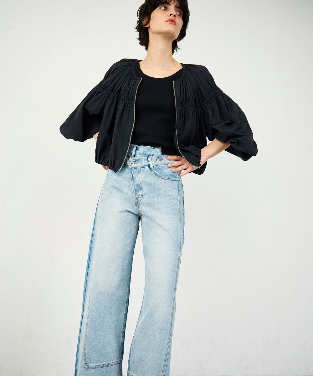 【グレース コンチネンタル/GRACE CONTINENTAL】のギャザータフタブルゾン インテリア・キッズ・メンズ・レディースファッション・服の通販 founy(ファニー) 　ファッション　Fashion　レディースファッション　Ladies' Fashion Online　アウター　Coat Outerwear　ジャケット　Jackets　ブルゾン　Blouson/Jackets　ギャザー　Gather　シャーリング　Shirring　ジャケット　Jacket　スマート　Smart　スリーブ　Sleeve　フォルム　Form　ブルゾン　Blouson　夏　Summer　春　Spring　S/S・春夏　Ss・Spring/Summer　ブラック|ID: prp329100004597473 ipo3291000000032675622