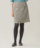 【自由区/JIYU-KU】のラメノットファンシーツイード スカート ブルーグレー系|ID: prp329100004597474 ipo3291000000032675630