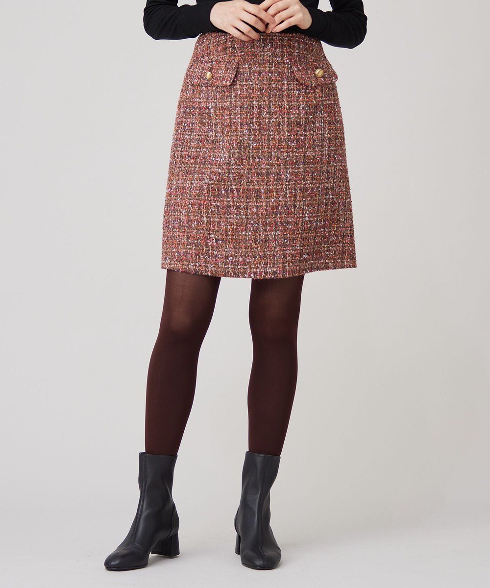 【自由区/JIYU-KU】のラメノットファンシーツイード スカート インテリア・キッズ・メンズ・レディースファッション・服の通販 founy(ファニー) ファッション Fashion レディースファッション Fashion for Women スカート Skirts オレンジ Orange シンプル Simple, Minimal タイツ Tights, Legwear ツイード Twill, Twill Weave トレンド Trend, Trending Now バランス Balance, Style Balance フラワー Flower, Floral ミックス Mix, Mixed Style ミニスカート Mini Skirt, Short Skirt ロング Long, Long-Length A/W・秋冬 Autumn/Winter オレンジ系|ID: prp329100004597474 ipo3291000000033671435