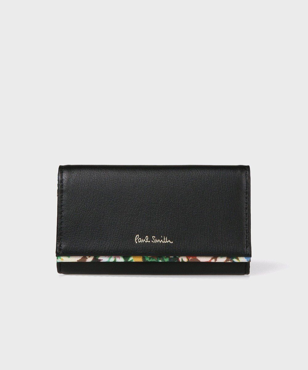 【ポール スミス/Paul Smith】のマーガレットプリントトリム キーケース インテリア・キッズ・メンズ・レディースファッション・服の通販 founy(ファニー) 　ファッション　Fashion　レディースファッション　Ladies' Fashion Online　財布　Wallets　アクセサリー　Accessories　シンプル　Simple　プリント　Print　マーガレット　Margaret　財布　Wallet　ブラック|ID: prp329100004597525 ipo3291000000032676030