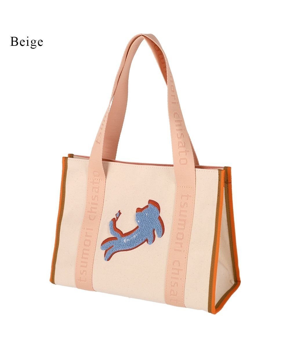 【ツモリチサト キャリー/tsumori chisato CARRY】のキラネコ ハンドバッグ 手提げ インテリア・キッズ・メンズ・レディースファッション・服の通販 founy(ファニー) 　ファッション　Fashion　レディースファッション　Fashion for Women　ネコ　Cat, Feline Motif　バランス　Balance, Style Balance　ポケット　Pocket, Pocket Detail　マグネット　Magnet, Magnetic Closure　ワンポイント　One Point, Statement Accent　エレガント 上品　Elegant　日本製　Made In Japan　ベージュ|ID: prp329100004597534 ipo3291000000033712988