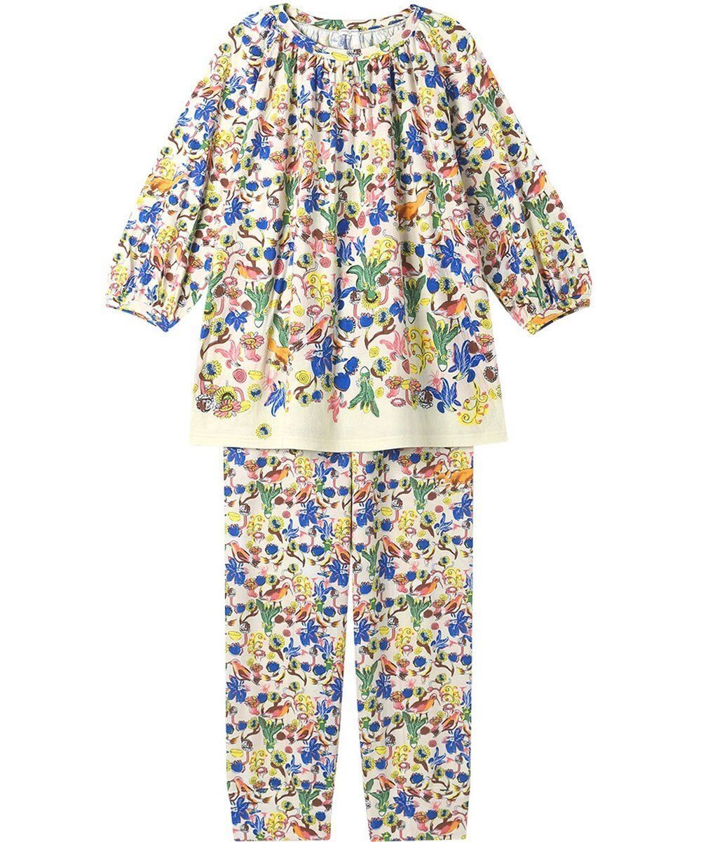 【ツモリチサト スリープ/tsumori chisato SLEEP】のツモリチサト パジャマ 8分袖 長袖 長ズボン 綿100%(本体) UDX535 /ワコール インテリア・キッズ・メンズ・レディースファッション・服の通販 founy(ファニー) 　ファッション　Fashion　レディースファッション　Ladies' Fashion Online　トップス・カットソー　Tops/Tshirt　なめらか　Smooth　スリーブ　Sleeve　パジャマ　Pajamas　ボトム　Bottom　長袖　Long Sleeve　クリーム|ID: prp329100004597552 ipo3291000000032676417