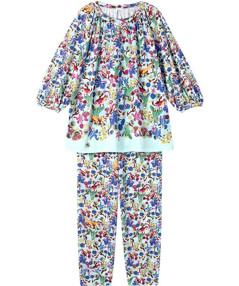 【ツモリチサト スリープ/tsumori chisato SLEEP】のツモリチサト パジャマ 8分袖 長袖 長ズボン 綿100%(本体) UDX535 /ワコール インテリア・キッズ・メンズ・レディースファッション・服の通販 founy(ファニー) 　ファッション　Fashion　レディースファッション　Ladies' Fashion Online　トップス・カットソー　Tops/Tshirt　なめらか　Smooth　スリーブ　Sleeve　パジャマ　Pajamas　ボトム　Bottom　長袖　Long Sleeve　サックス|ID: prp329100004597552 ipo3291000000032676418