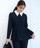 【組曲/KUMIKYOKU】の【KUMIKYOKU NAVY】コンフォータブルドレープ 襟付きブラウス 人気、トレンドファッション・服の通販 founy(ファニー) ファッション Fashion レディースファッション Fashion for Women トップス・カットソー Cut & Sew Tops シャツ・ブラウス・オフィスカジュアル Elegant Blouses & Button-Ups オケージョン Occasion Wear コレクション Collection, Seasonal Line シェイプ Shape, Slim Fit ジャケット Jacket, Outerwear セットアップ Set-Up, Coordinated Outfit パターン Pattern, Design Print フォルム Silhouette, Form フォーマル Formal, Dressy フリル Frill, Ruffle フレア Flare, Flared ペプラム Peplum, Flared Hem A/W・秋冬 Autumn/Winter 2022年 2022 S/S・春夏 SS, Spring/Summer, Warm Season 2022-2023秋冬・A/W Autumn/Winter 2022–23 AW22–23 おすすめ Recommended / Our Picks 夏 Summer エレガント 上品 Elegant セレモニー Ceremony 入学式 Entrance Ceremony 卒業式 Graduation Ceremony 結婚式 Wedding thumbnail ネイビー系|ID: prp329100004597554 ipo3291000000036085331