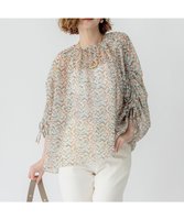 【23区/NIJYUSANKU】の【洗える】シアーヘリンボーンプリント ブラウス 人気、トレンドファッション・服の通販 founy(ファニー) ファッション Fashion レディースファッション Ladies' Fashion Online トップス・カットソー Tops/Tshirt シャツ/ブラウス Shirts/Blouses インナー Inner エレガント 上品 Elegant オレンジ Orange 春 Spring 洗える Washable ギャザー Gather シアー Sheer ジャケット Jacket ジョーゼット Georgette スカーフ Scarf トレンド Trend フランス France プリント Print ヘリンボーン Herringbone リボン Ribbon S/S・春夏 Ss・Spring/Summer 夏 Summer ビジネス 仕事 通勤 Business 2025年 2025 2025春夏・S/S Ss,Spring/Summer,2025 |ID:prp329100004597555