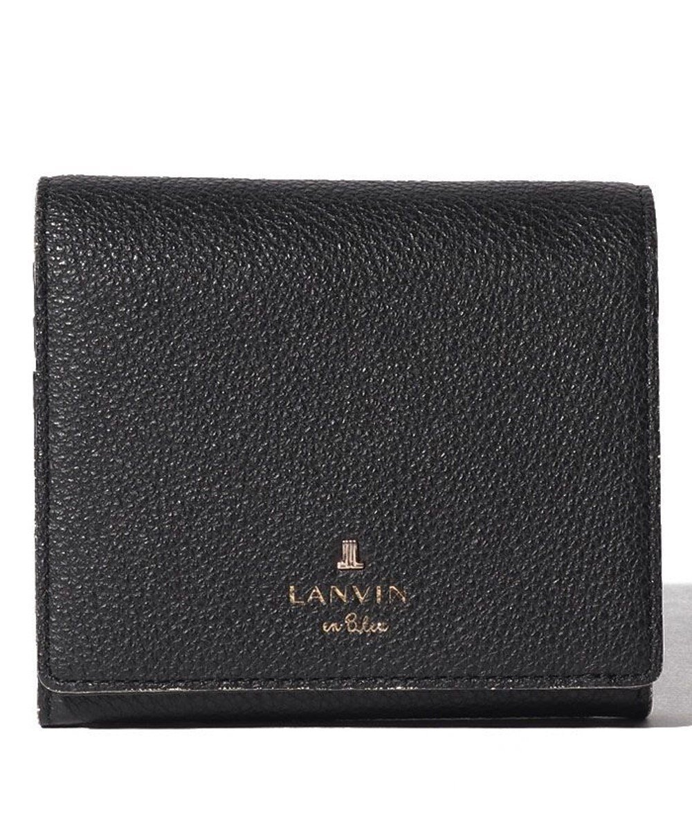 【ランバン オン ブルー/LANVIN en Bleu】のメラニー 二つ折りBOX財布 インテリア・キッズ・メンズ・レディースファッション・服の通販 founy(ファニー) 　ファッション　Fashion　レディースファッション　Ladies' Fashion Online　財布　Wallets　インナー　Inner　ガーリー　Girly　グリッター　Glitter　シンプル　Simple　ドット　Dot　財布　Wallet　ブラック|ID: prp329100004597559 ipo3291000000032676576