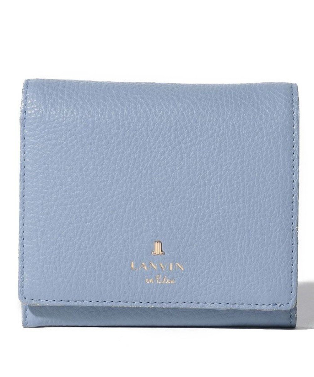 【ランバン オン ブルー/LANVIN en Bleu】のメラニー 二つ折りBOX財布 インテリア・キッズ・メンズ・レディースファッション・服の通販 founy(ファニー) 　ファッション　Fashion　レディースファッション　Ladies' Fashion Online　財布　Wallets　インナー　Inner　ガーリー　Girly　グリッター　Glitter　シンプル　Simple　ドット　Dot　財布　Wallet　ペールブルー|ID: prp329100004597559 ipo3291000000032676579