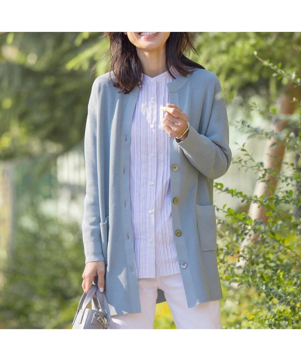 【ジェイ プレス/J.PRESS】の【洗える】ORGANIC GASS COTTON キーネック カーディガン 人気、トレンドファッション・服の通販 founy(ファニー) 　ファッション　Fashion　レディースファッション　Ladies' Fashion Online　トップス・カットソー　Tops/Tshirt　カーディガン　Cardigans　インド　India　オーガニック　Organic　春　Spring　洗える　Washable　畦　Ridge　カーディガン　Cardigan　シルク　Silk　シンプル　Simple　ポケット　Pocket　ミドル　Middle　S/S・春夏　Ss・Spring/Summer　再入荷　Restock/Back In Stock/Re Arrival　夏　Summer　エレガント 上品　Elegant　 other-1|ID: prp329100004597561 ipo3291000000032676609