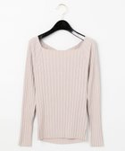 【グレース コンチネンタル/GRACE CONTINENTAL】のバッククロスニットトップ ベージュ|ID: prp329100004597606 ipo3291000000032677236