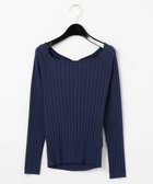【グレース コンチネンタル/GRACE CONTINENTAL】のバッククロスニットトップ ネイビー|ID: prp329100004597606 ipo3291000000032677239