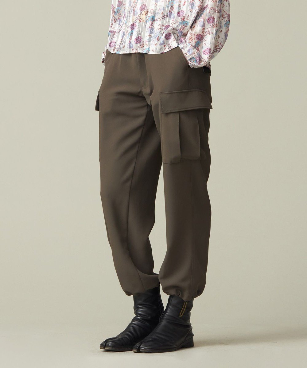 【ジェイプレスヨークストリート/J.PRESS YORK STREET】の【UNISEX】ジャージライクツイル カーゴパンツ インテリア・キッズ・メンズ・レディースファッション・服の通販 founy(ファニー) 　ファッション　Fashion　レディースファッション　Ladies' Fashion Online　パンツ　Pants　ユニセックス　Unisex　カーゴパンツ　Cargo Pants　シューズ　Shoes　ジャケット　Jacket　スピンドル　Spindle　ブルゾン　Blouson　夏　Summer　春　Spring　S/S・春夏　Ss・Spring/Summer　カーキ系|ID: prp329100004597635 ipo3291000000032677663
