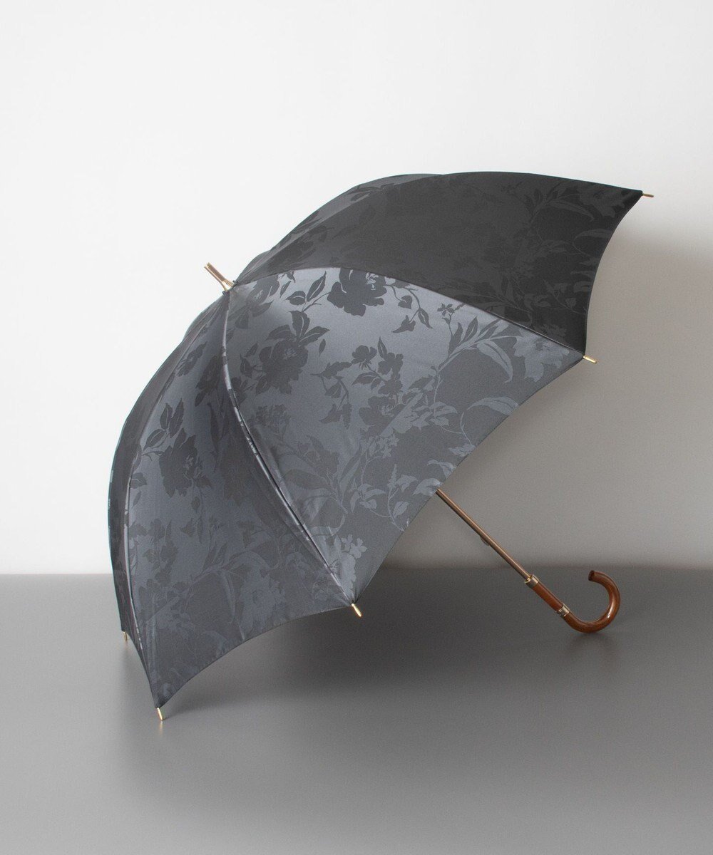 【アウロラ/AURORA】のNINA RICCI ニナリッチ 花柄 雨傘(長傘) インテリア・キッズ・メンズ・レディースファッション・服の通販 founy(ファニー) 　ファッション　Fashion　レディースファッション　Ladies' Fashion Online　傘 / レイングッズ　Umbrellas/Rainwear　ギフト プレゼント　Gift Present　フランス　France　傘　Umbrella　ブラック|ID: prp329100004597673 ipo3291000000032678097