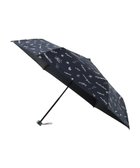 【ムーンバット/MOONBAT】の【一級遮光/晴雨兼用】LANVIN en Bleu (ランバン オン ブルー) 折りたたみ日傘 ラインドローイング 遮光 遮熱 UV ディープブルー|ID: prp329100004597680 ipo3291000000032678188