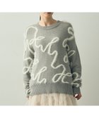 【イェッカ ヴェッカ/YECCA VECCA】のフェザーアートラインニット Light Gray|ID: prp329100004597726 ipo3291000000032678720